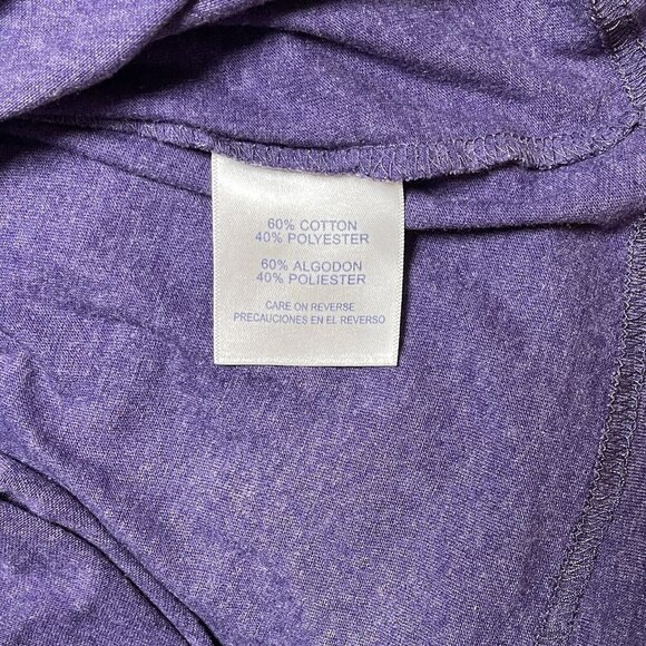 RIVALRY THREADS 91 Clemson Tiger Paw T-Shirt Juniors Small 3-5 Purple Rhinestone - Picture 8 of 13